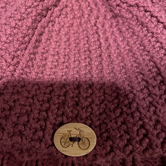 Hand Knit Slouchy Cotton Hat - Picture 5 of 5